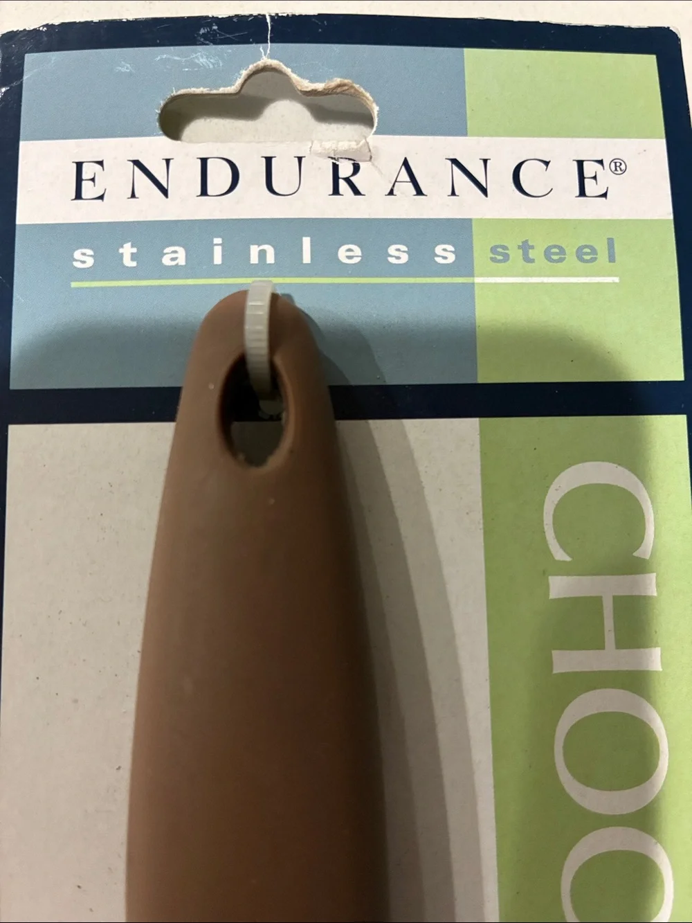 RSVP ENDURANCE PRO (NWT) Chocolate Fork - Brown Handle & 6 Stainless Steel Tines